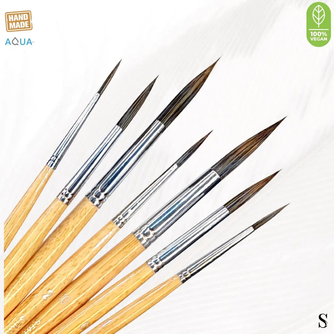 Stationerie Signature Synthetic Handmade Round Set Of 7 Stationerie