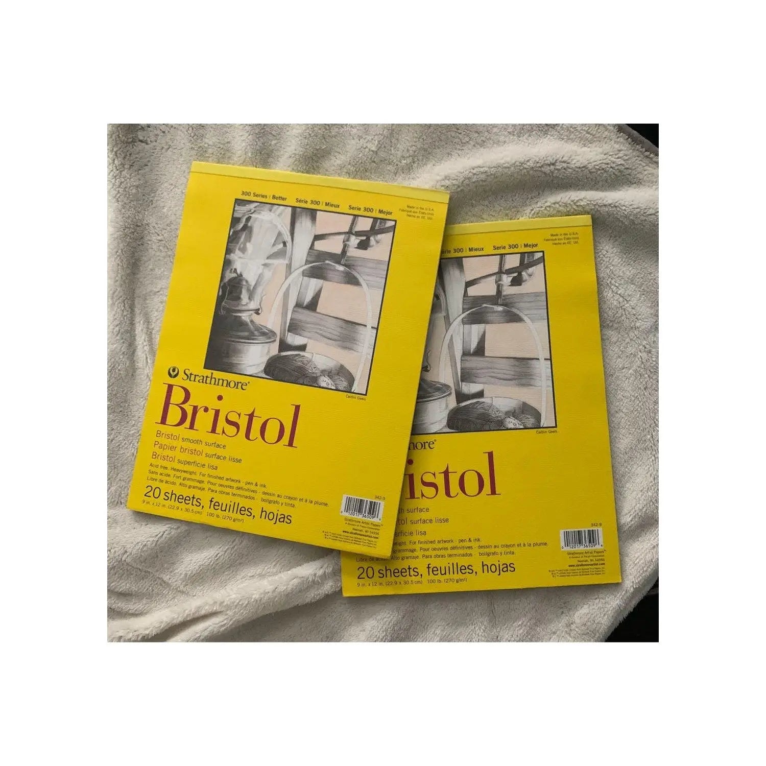 Strathmore Bristol 300 Series,270 GSM,20 sheets - Paper Pad Strathmore