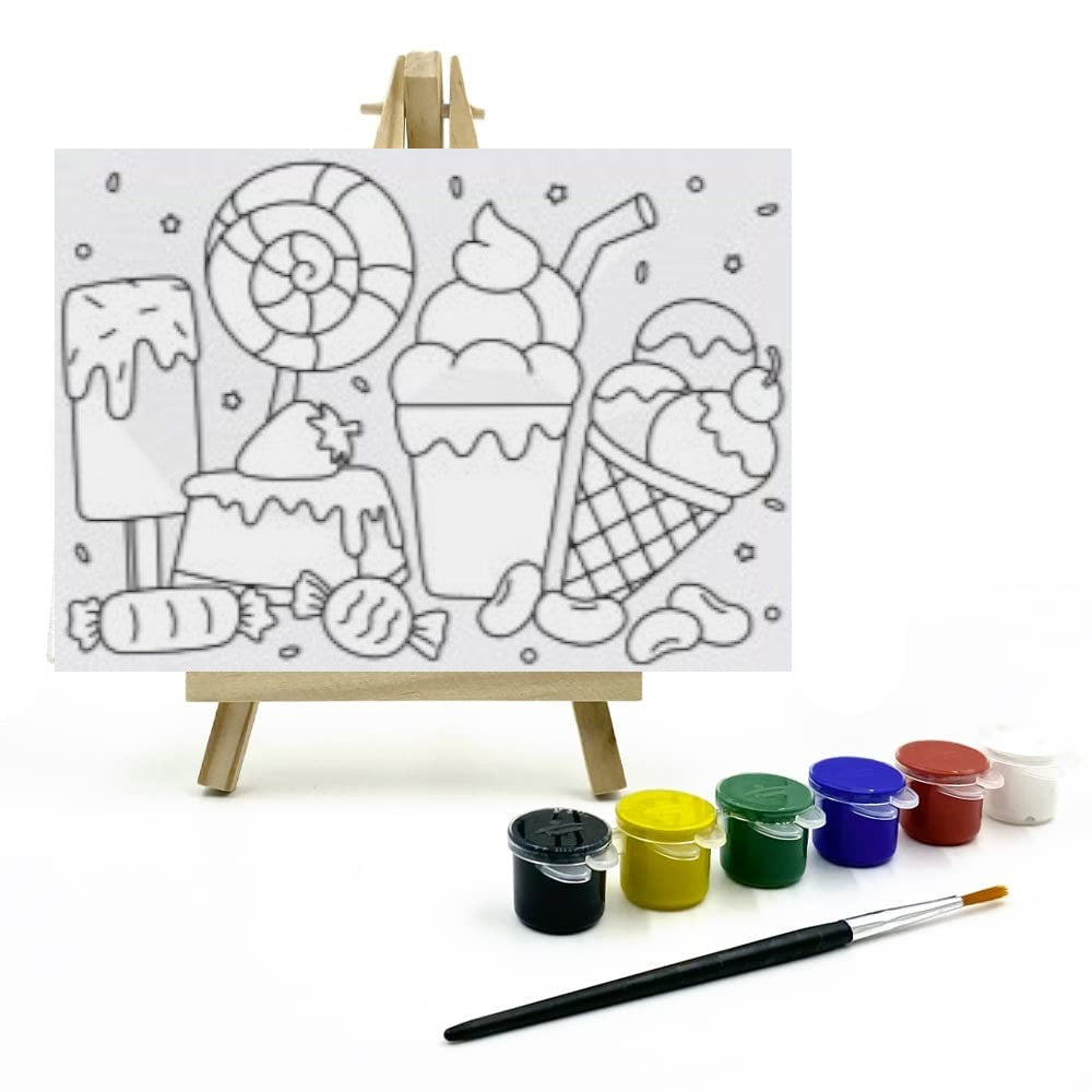 The Talking Canvas Diy Canvas Painting Kit for Kids - Multiple Designs
