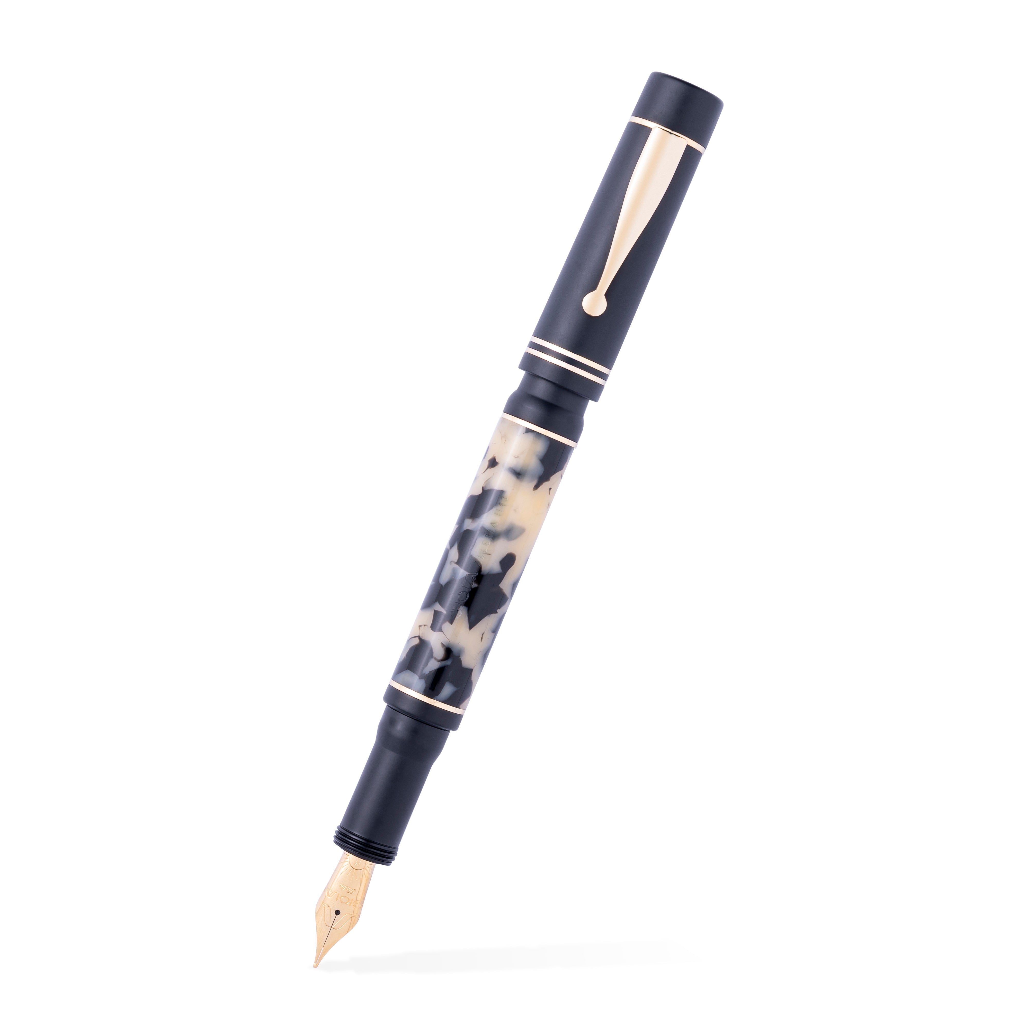 Gioia | Fountain Pen | Alleria | Tramonto Sand Black | Gold Trims Gioia