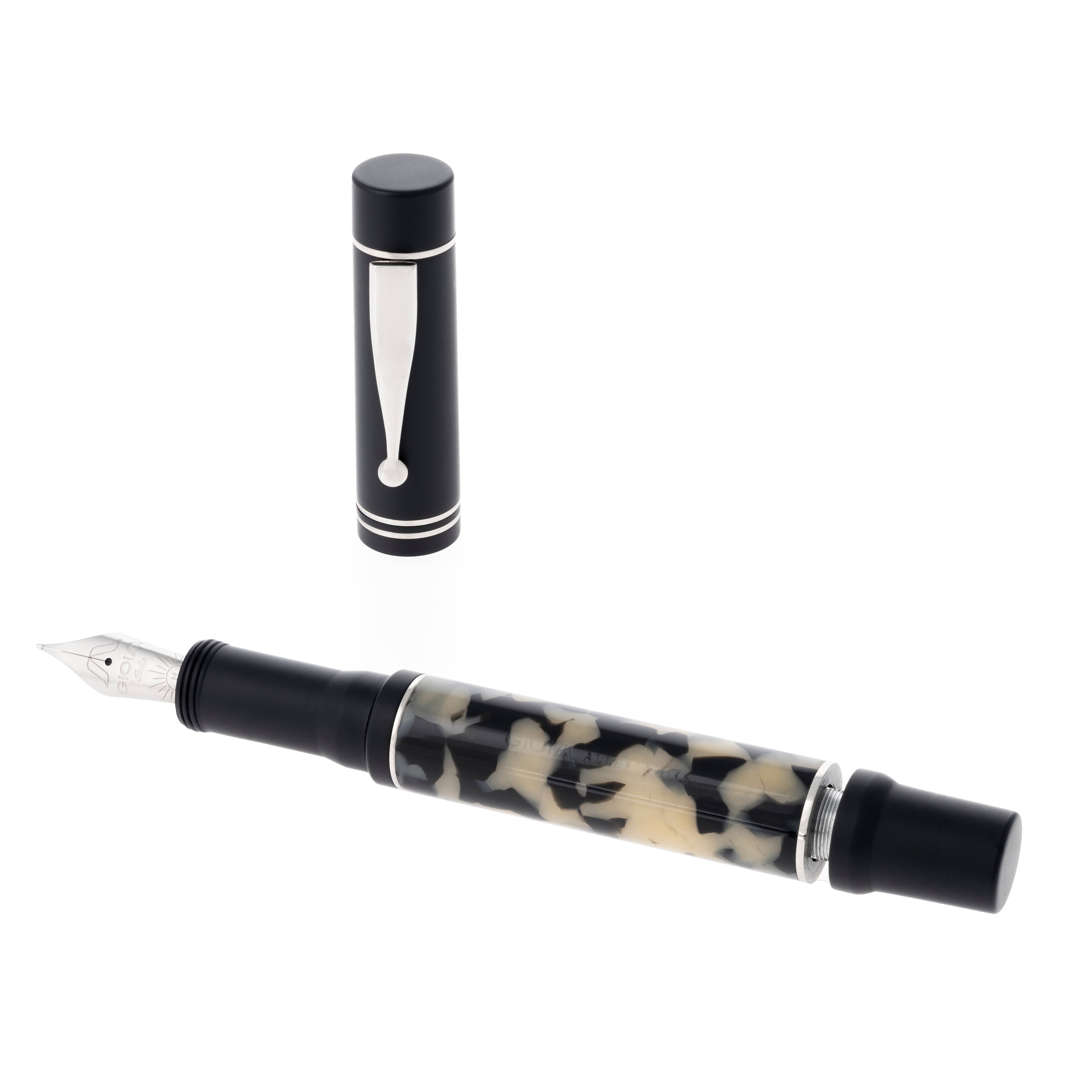 Gioia | Fountain Pen | Alleria | Tramonto Sand Black | Rhodium Trims | Resin Gioia