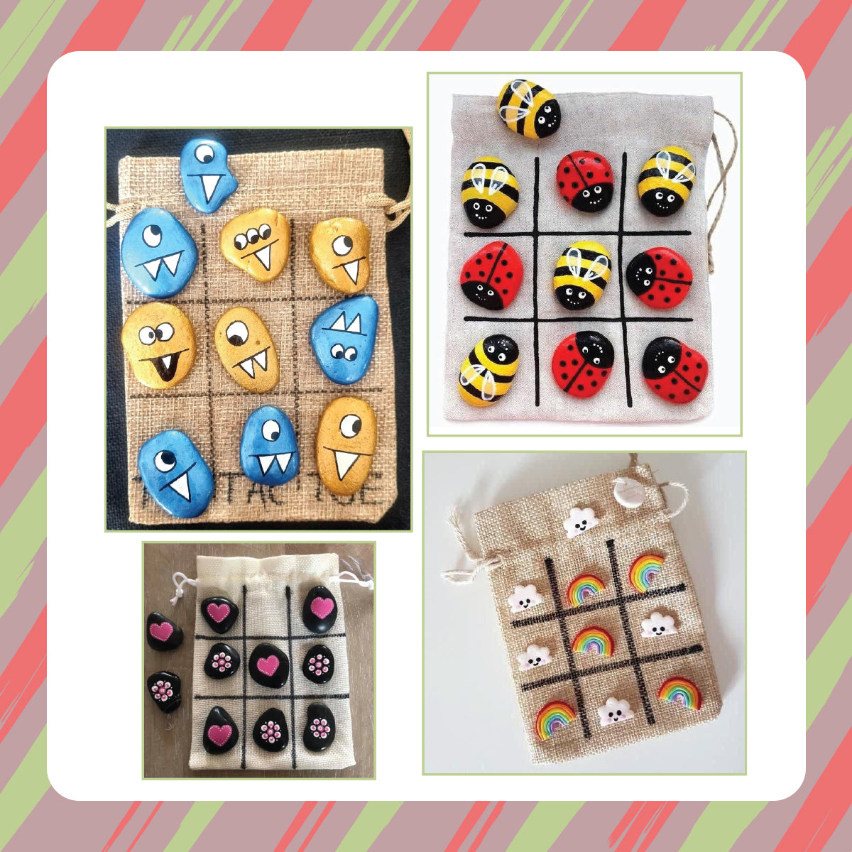 iCraft Clay Tic Tac Toe DIY Game Kit - Fun Craft for Kids iCraft