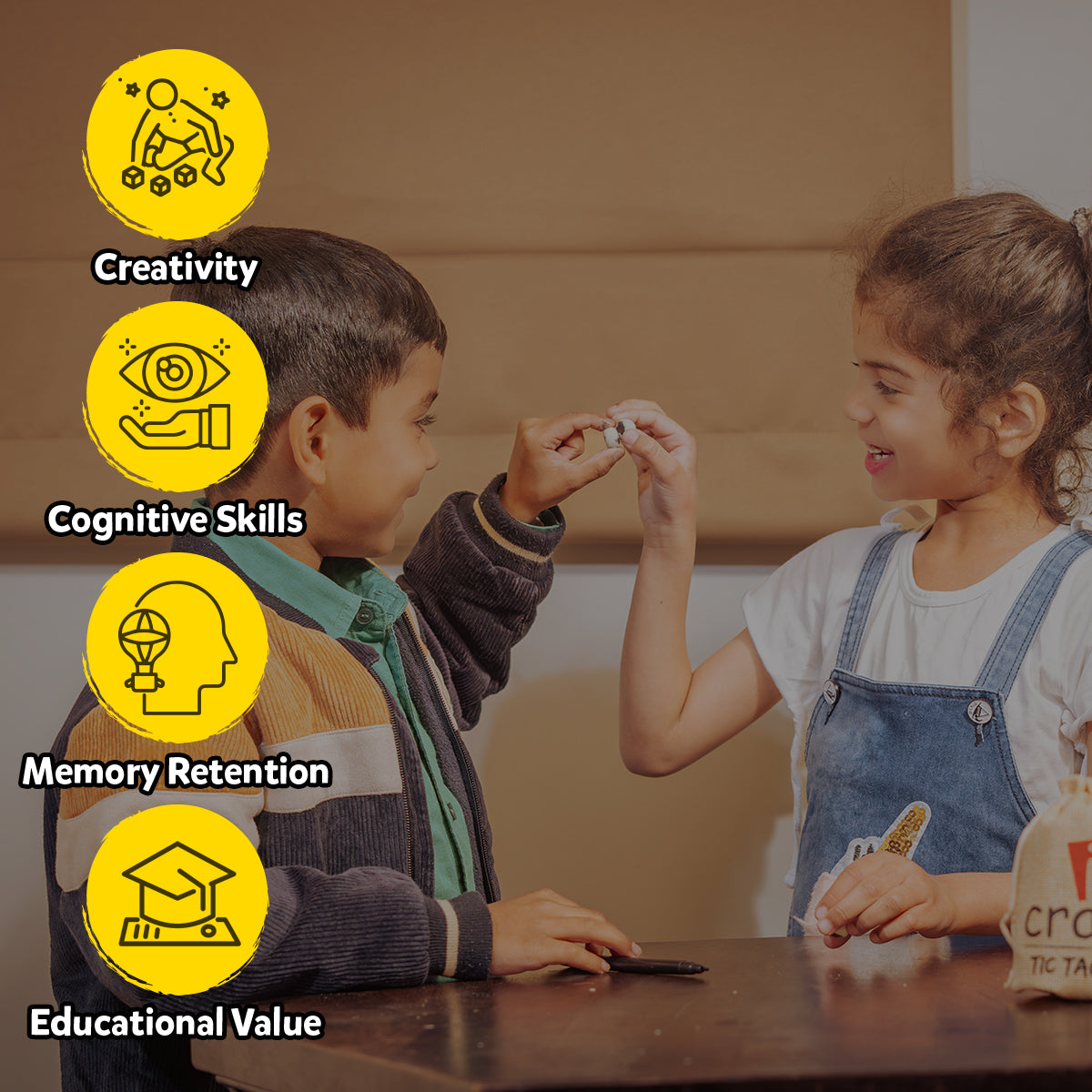 iCraft Clay Tic Tac Toe DIY Game Kit - Fun Craft for Kids iCraft