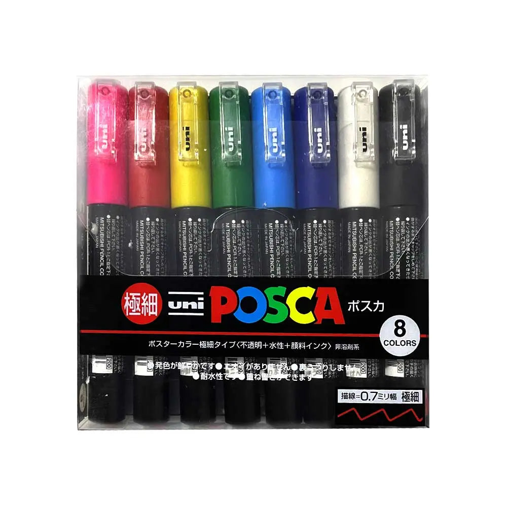 Buy POSCA Fine PC-3M Art Paint Marker Pens Pack of 2 Drawing Drafting  Poster Metallic Markers Glass Fabric Paper Metal Gold & Silver Online in  India 