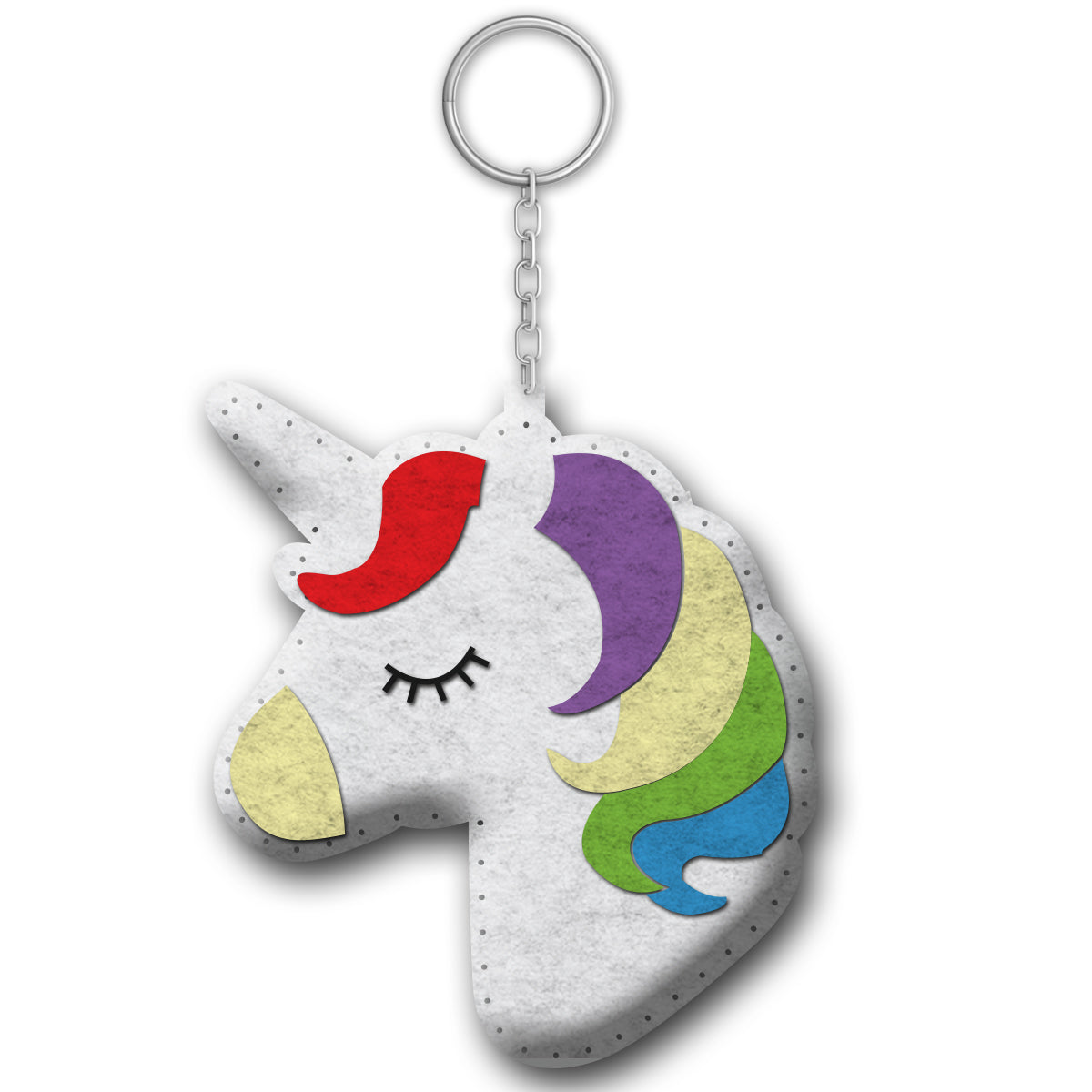 iCraft DIY Felt Keychain Sewing Kit - Unicorn Craft for Kids iCraft