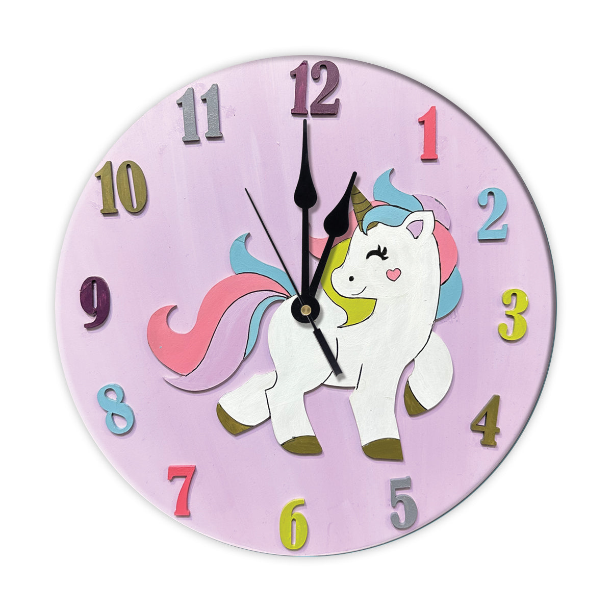 iCraft DIY Clock Kit - Unicorn Theme Decor Craft for Kids iCraft
