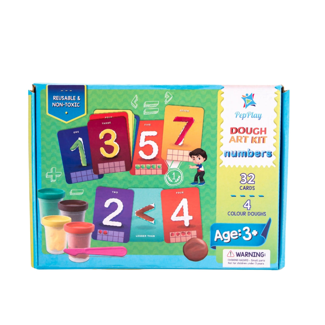 PepPlay Dough Art Kit - Numbers | Learn Numbers Through Play | 3+ Years