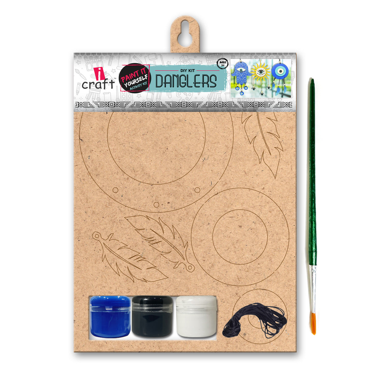 iCraft DIY Evil Eye Danglers Kit - Art & Decor Craft for Kids Icraft com