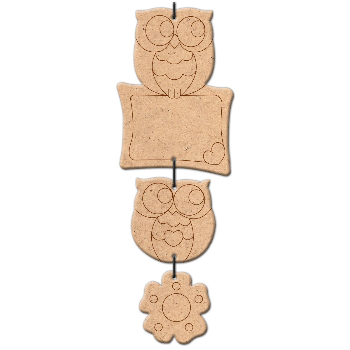 iCraft DIY Owl Danglers Kit - Creative Hanging Art for Kids iCraft