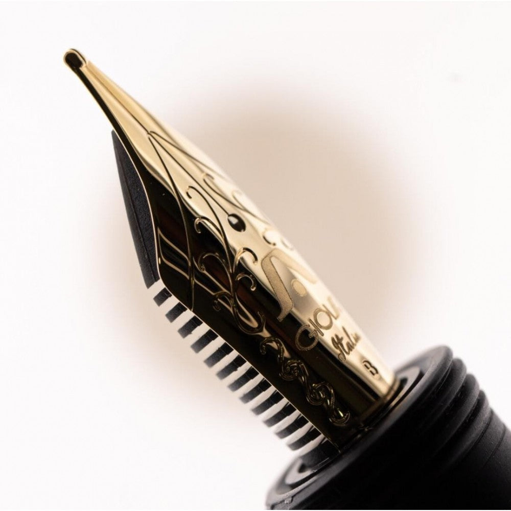 Gioia | Alleria | Fountain Pen | Crepuscola Blue-Brown | Gold Trims Gioia