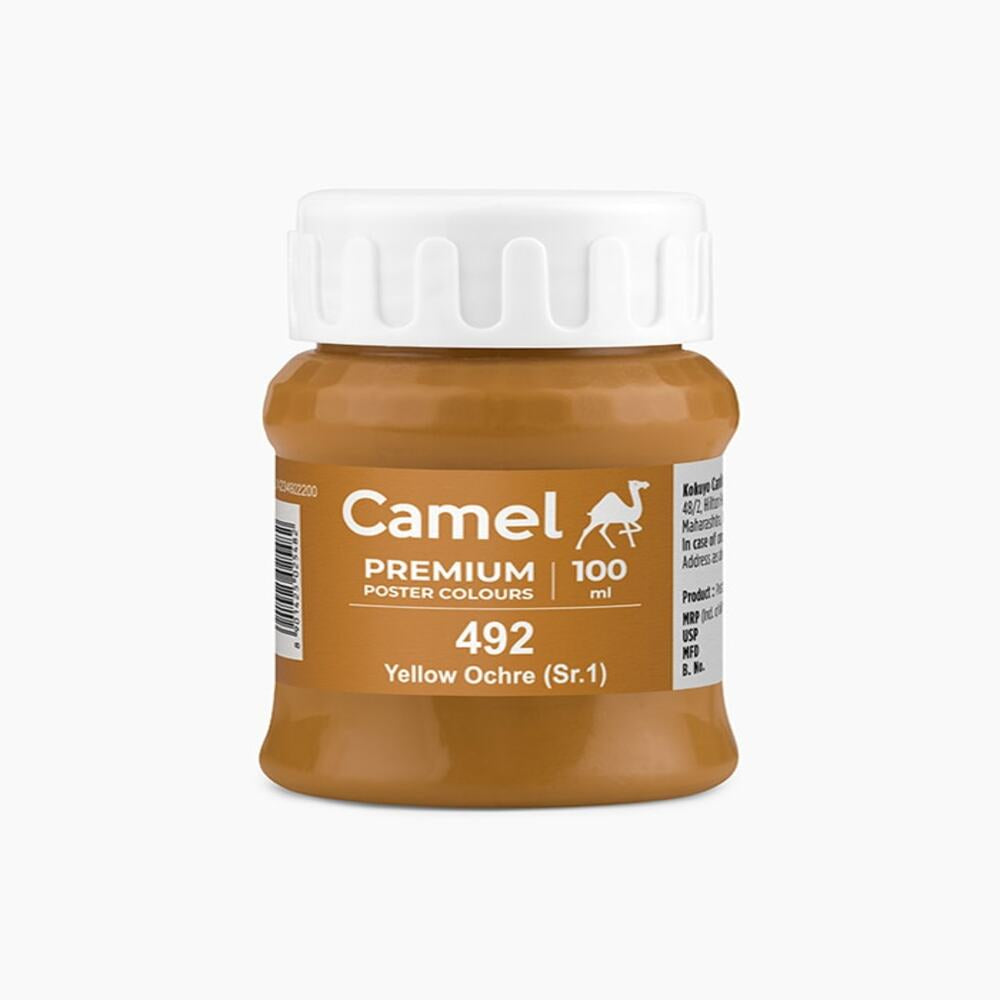 Camel Premium Poster Colour - 100ml - Matte Finish - Choose Colour