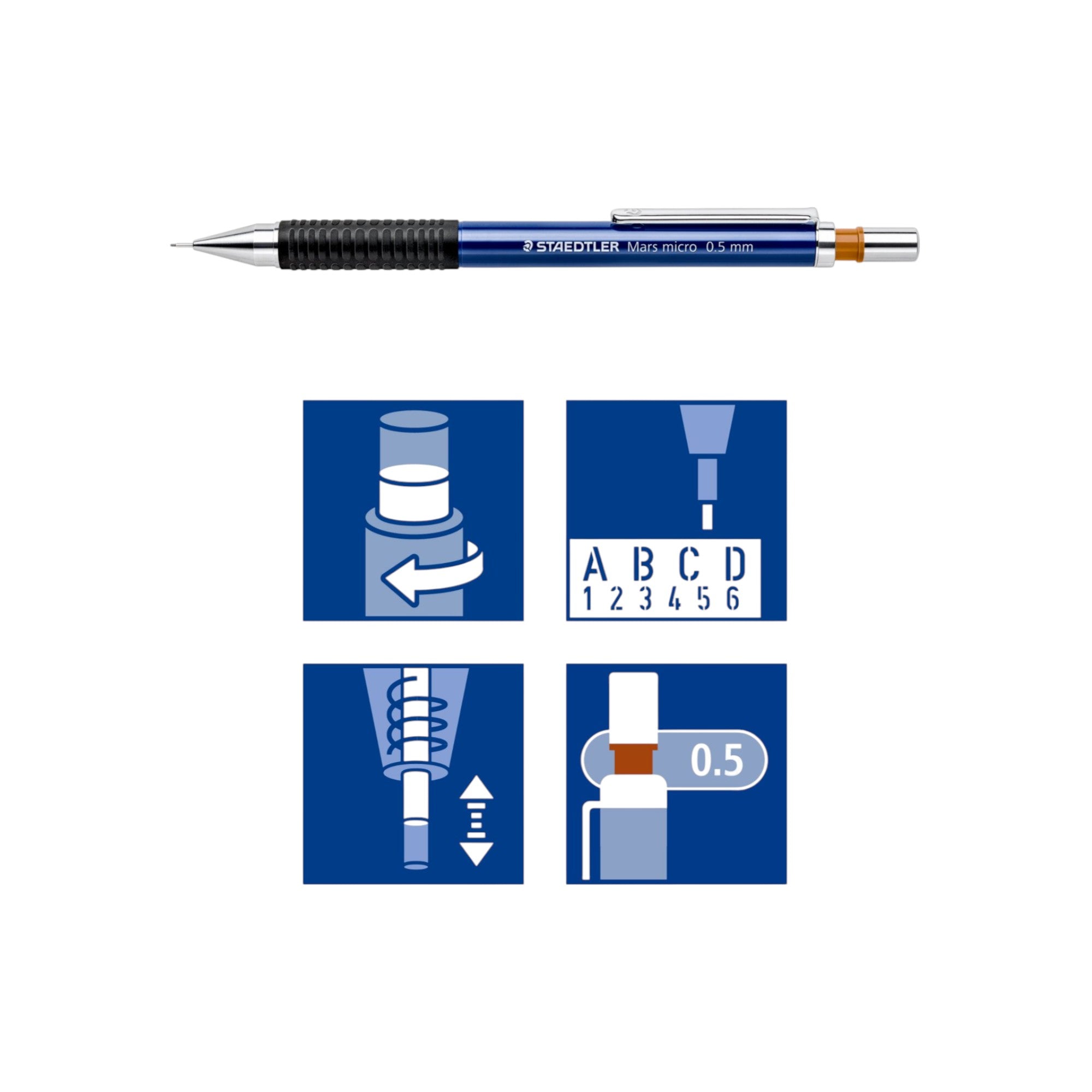 Staedtler Mars Micro 775 Mechanical Pencil with HB Leads