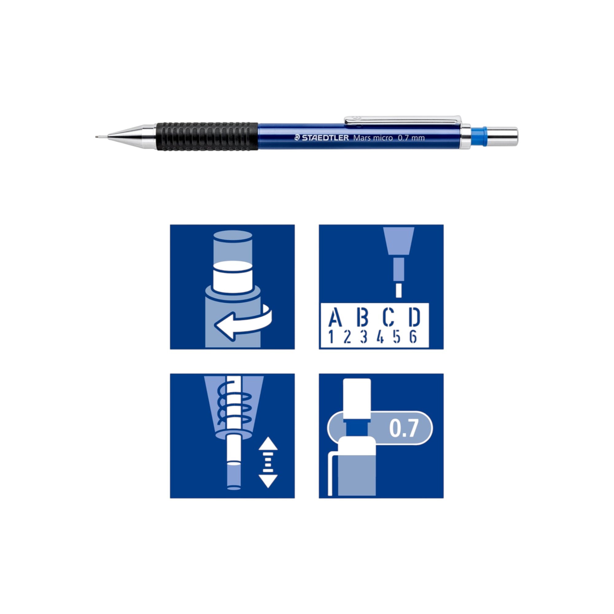 Staedtler Mars Micro 775 Mechanical Pencil with HB Leads