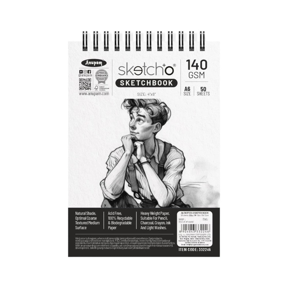 Anupam Sketcho Sketchbook A6 50 Sheets