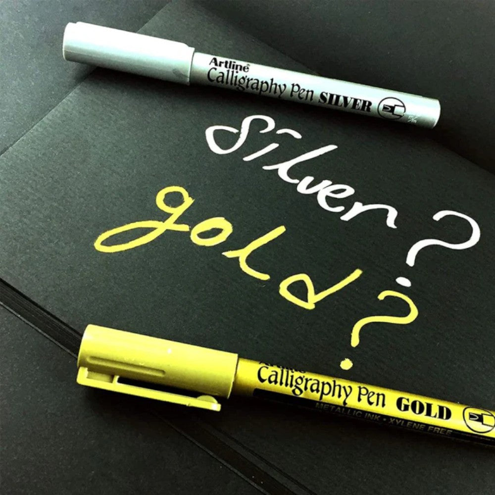 Artline Calligraphy Pen Golden Metallic Ink - Pack of 1