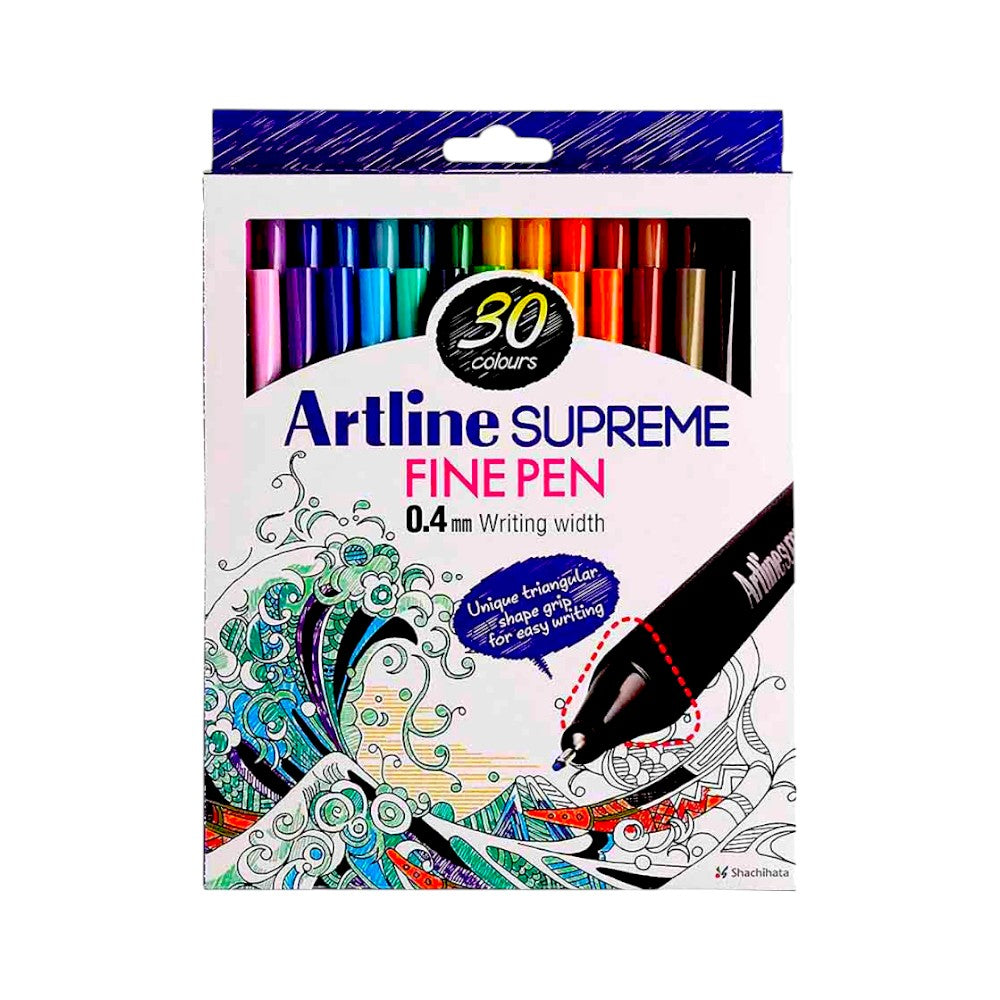 Artline Supreme Fine Pen 0.4mm - Available in Multiple Sets