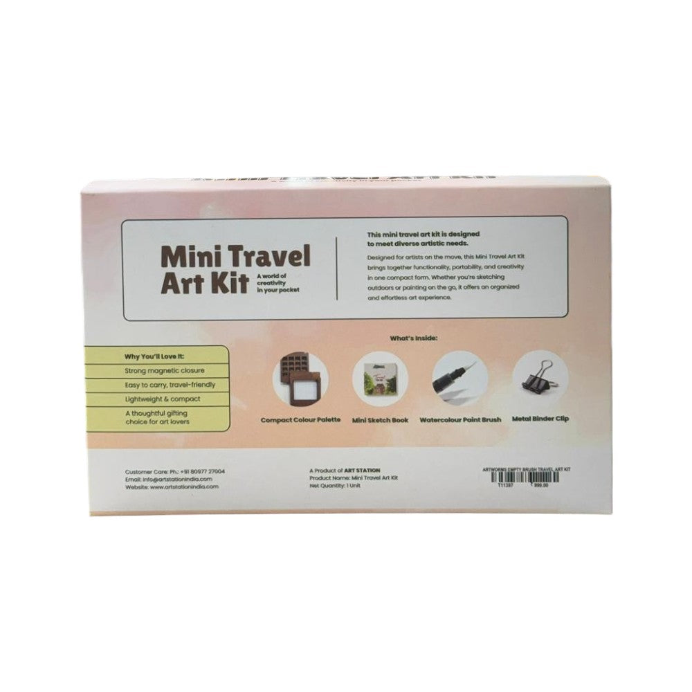 Artstation Mini Travel Art Kit Portable Watercolour Sketch Kit