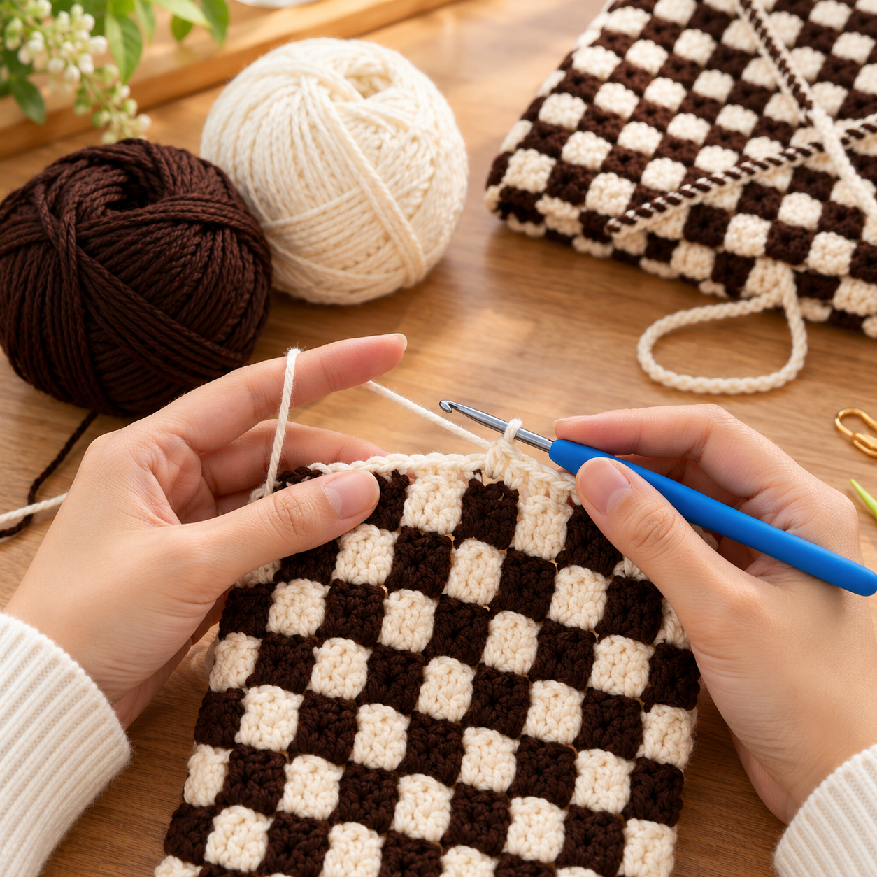 Crochet Book Sleeve Making Kit | Crochet Making Kit Age 8+ - booksleeve crochet making kit progress
