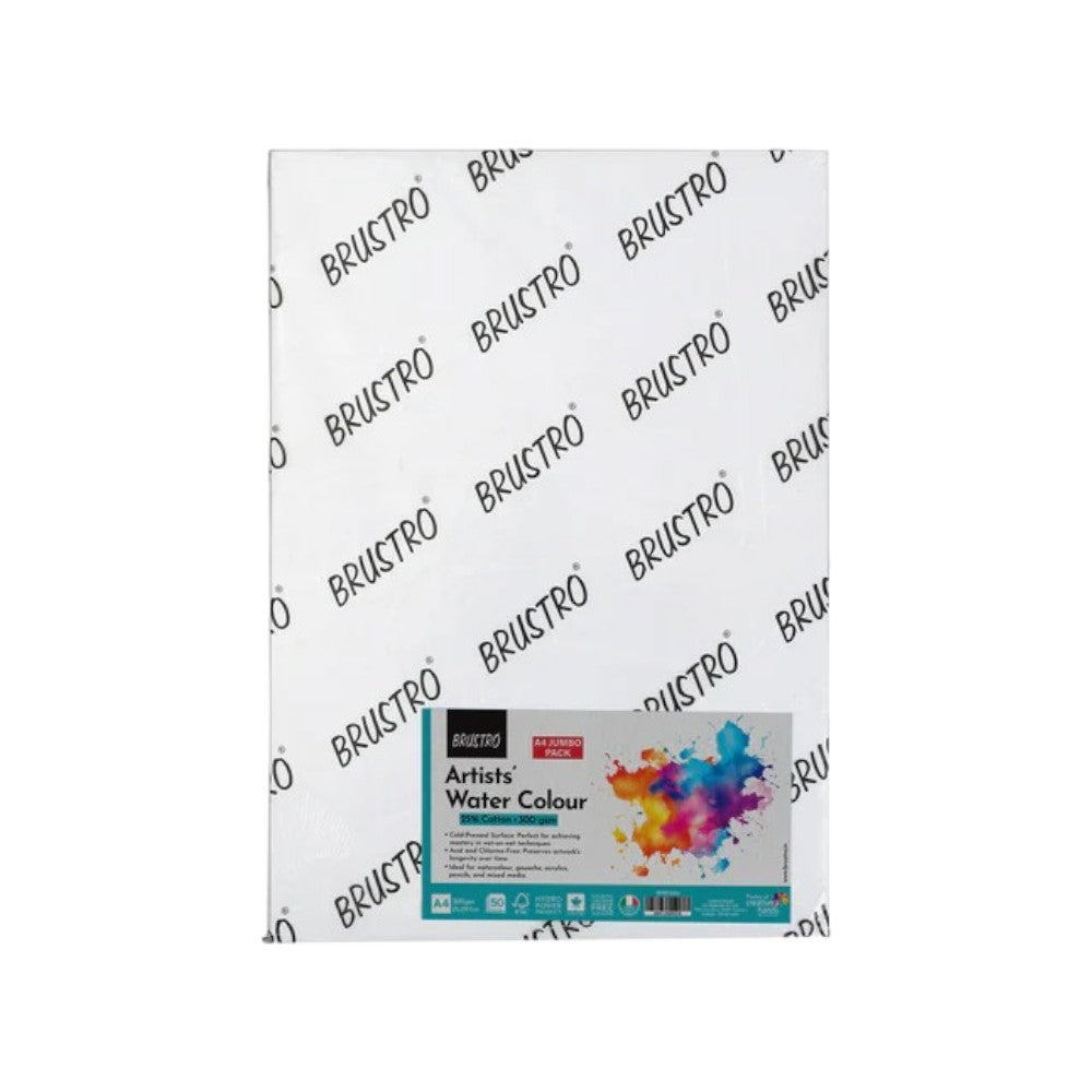 Brustro Artists 25% Cotton Watercolour Paper - 300 GSM - Cold Pressed