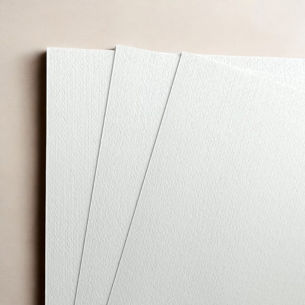 Open acrylic glued pad showing sheets of Brustro 400 GSM Paper