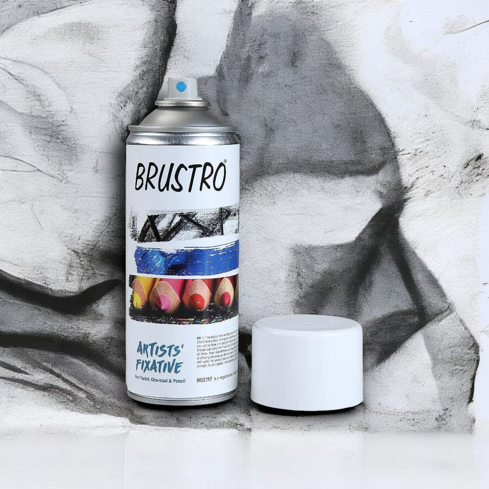 Brustro Artists Fixative Spray Can Open Cap