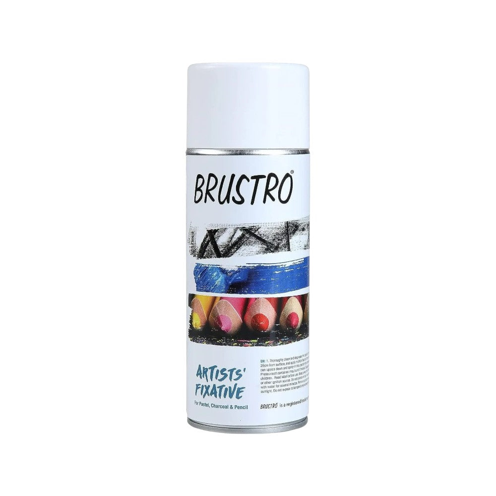 Brustro Fixative Spray 400ml – Transparent Matte Finish