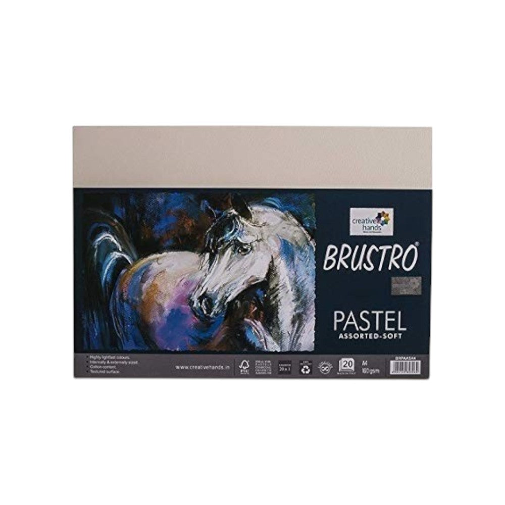 Brustro Artists Pastel Paper Pad 160 GSM - Assorted Shades - A3 A4 A5