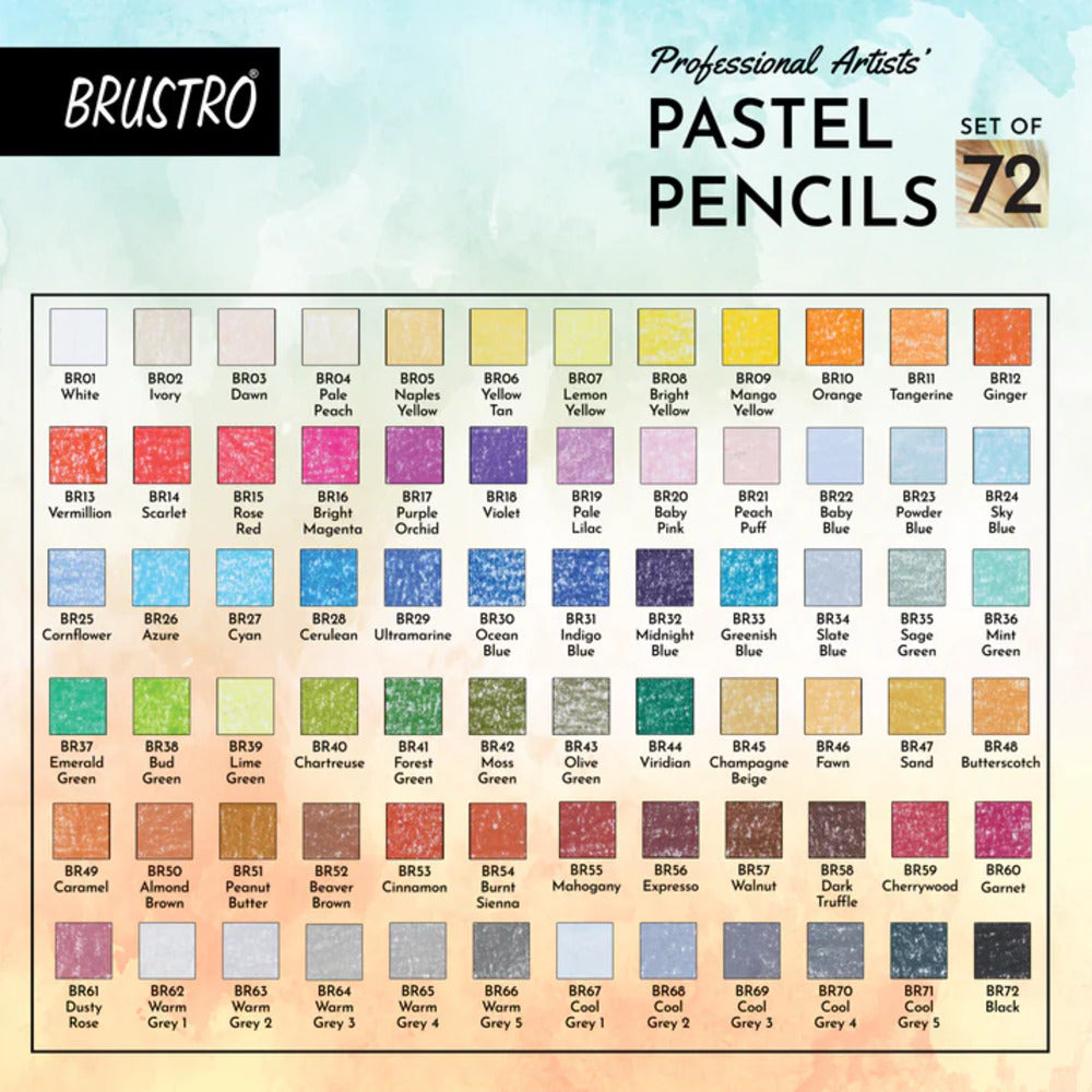 Brustro Professional Artists Pastel Pencil Sets