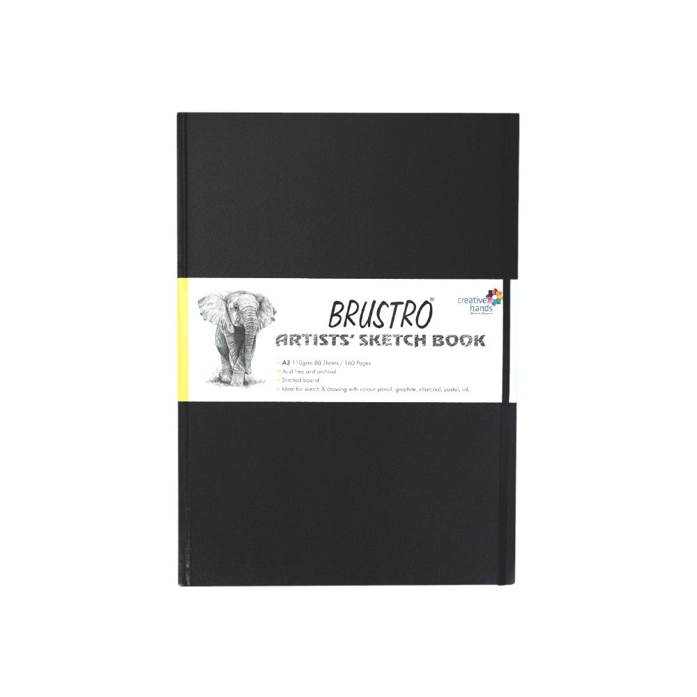 Brustro Stitched Sketchbook - 90/110 GSM - A6 to A3 Sizes