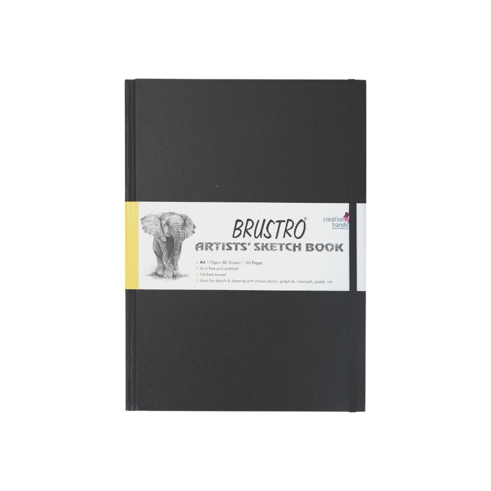 Brustro Stitched Sketchbook - 90/110 GSM - A6 to A3 Sizes
