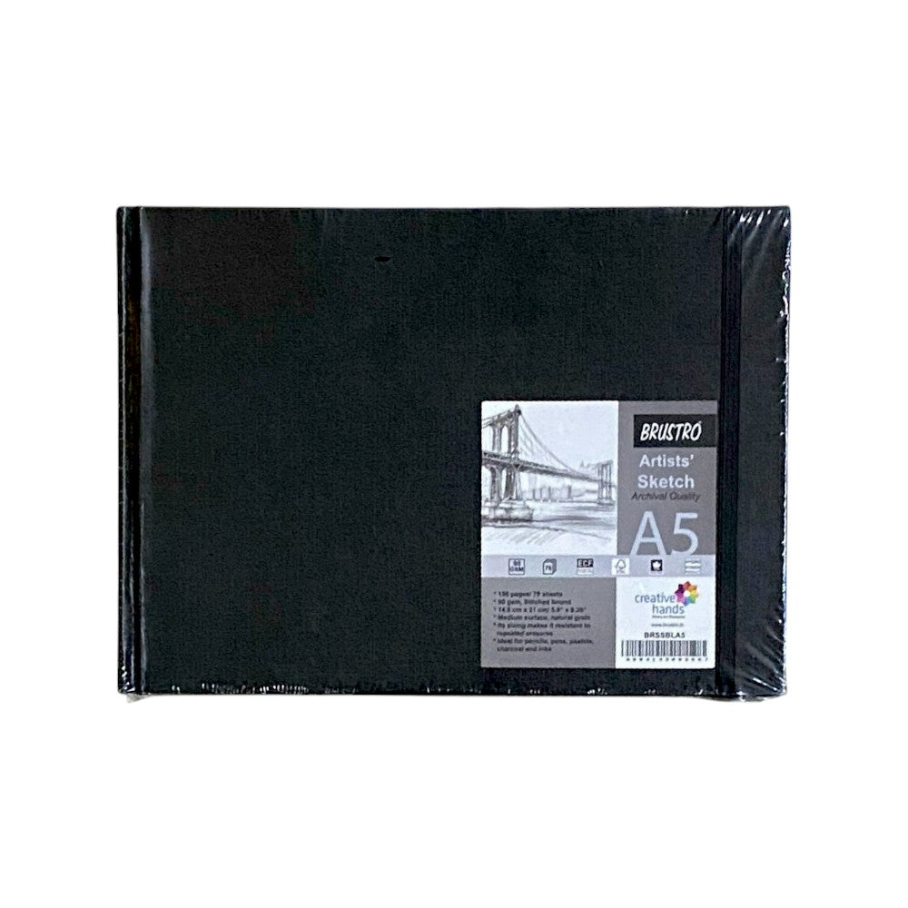 Brustro Stitched Sketchbook - 90/110 GSM - A6 to A3 Sizes