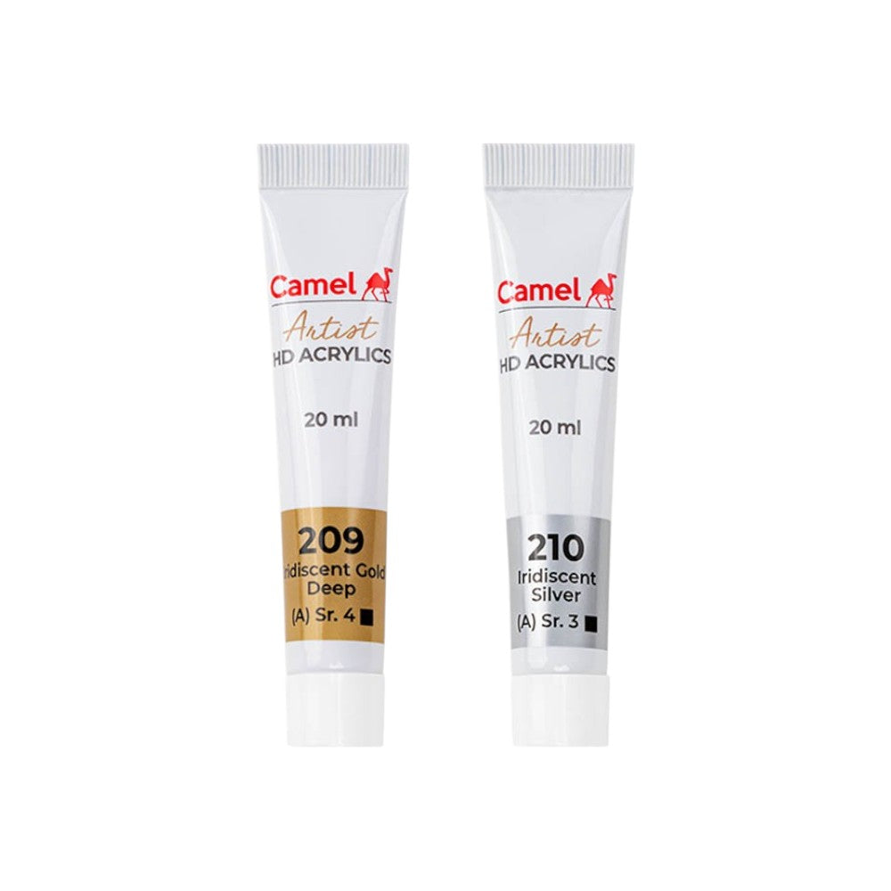 Camel Artist HD Acrylics - Set of 14 Tubes - 20ml Each