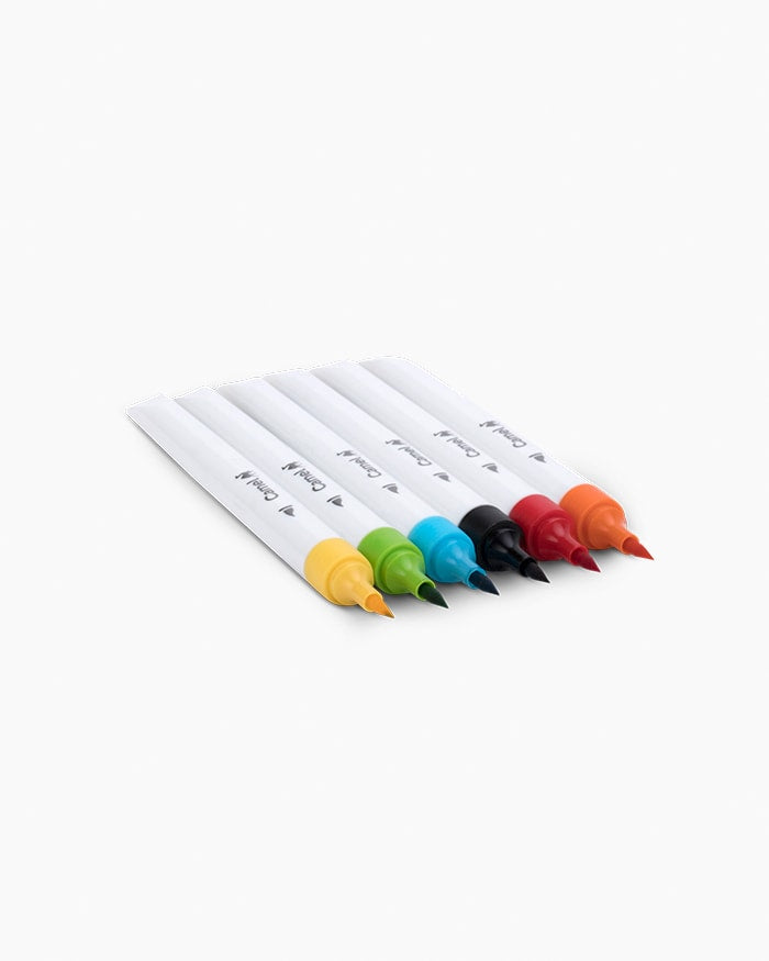 Camel Brush Pen Set - 6, 12, 24 Shades - Watercolor Effect Pens