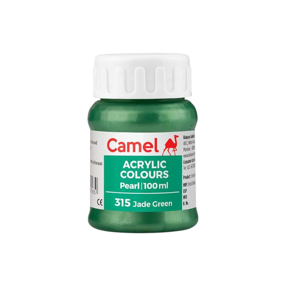Camel Fabrica Acrylic Colours 100ml - Pearl Jade Green