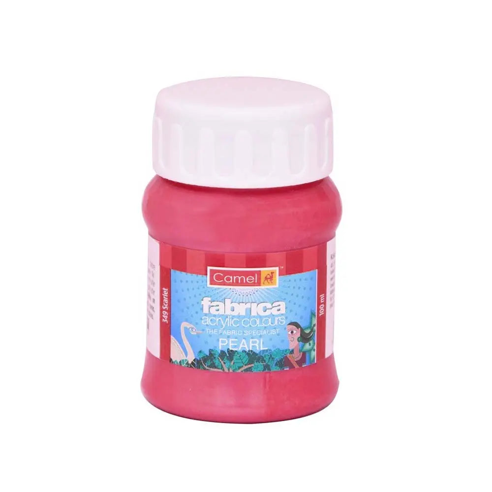 Camel Fabrica Acrylic Colours 100ml - Pearl Scarlet