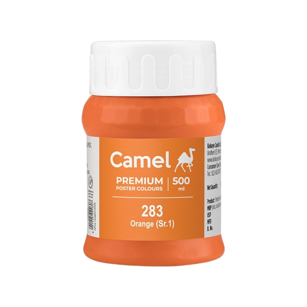 Camel Premium Poster Colour - 500ml - Loose Colours - Matte Finish