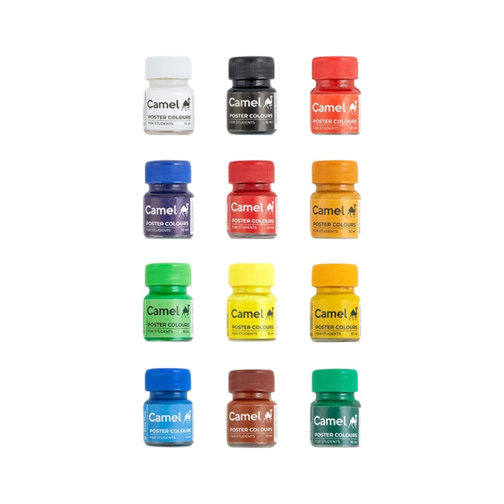 Camel Student Poster Colours - Sets of 6 to 18 Shades - 10ml