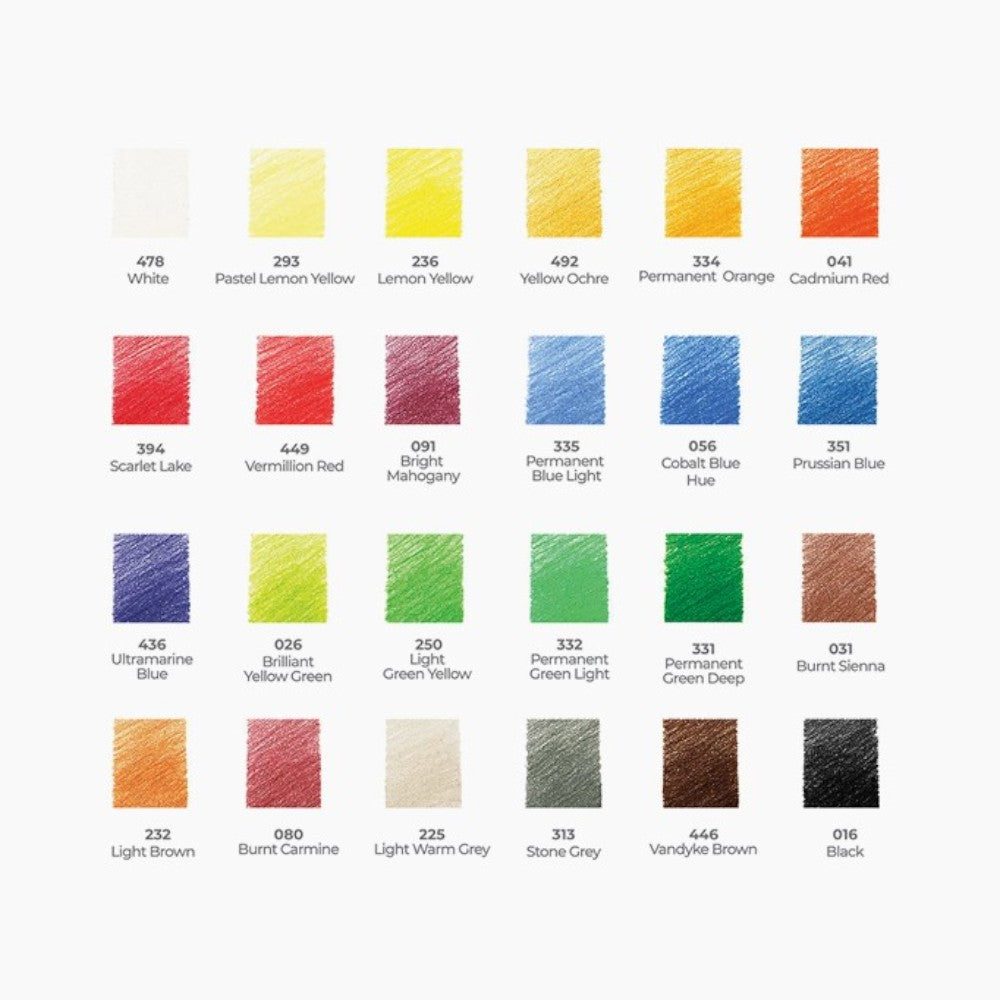 Camlin Artist Colour Pencils - 24 & 72 Shades - Wax-Based Sets