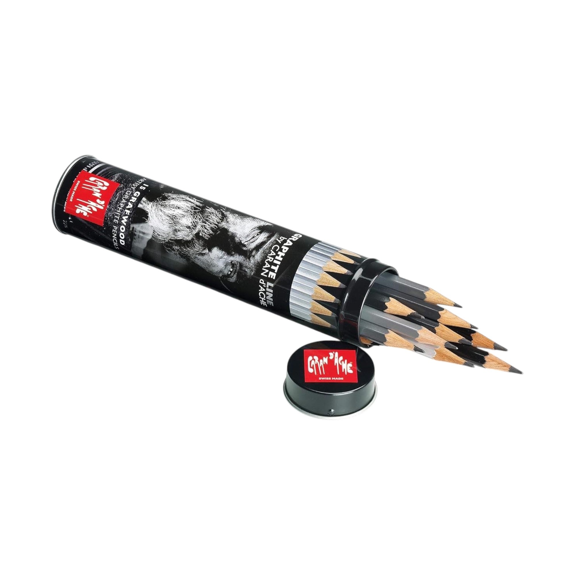 Caran D'Ache Grafwood Graphite Pencils - 4H to 9B - Set of 15