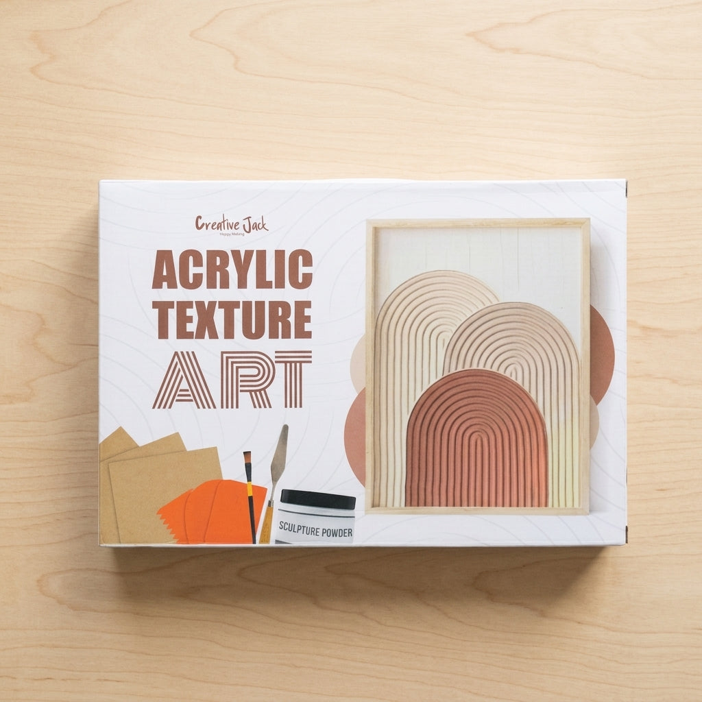 Acrylic Texture Art Kit | Abstract Painting Kit for Beginners - cj acrylic texture kit 1
