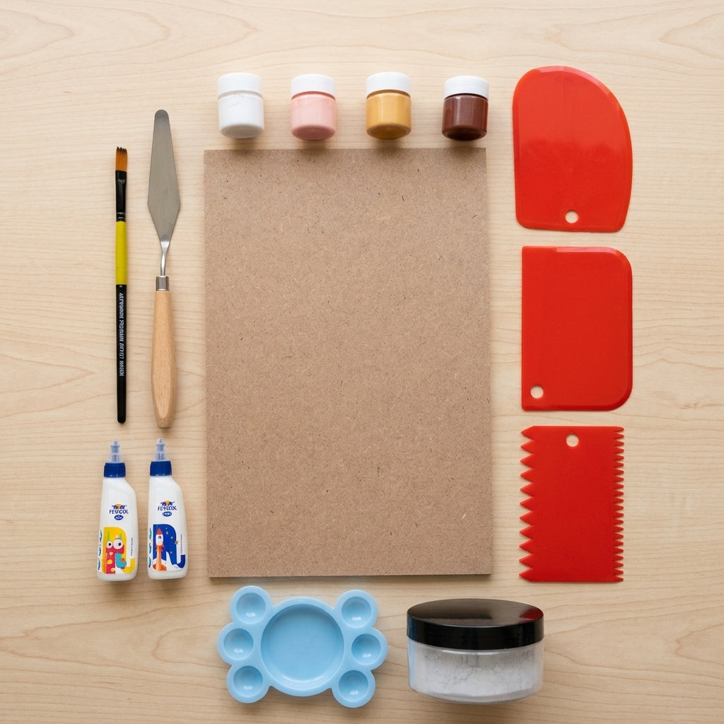 Acrylic Texture Art Kit | Abstract Painting Kit for Beginners - cj acrylic texture kit 2