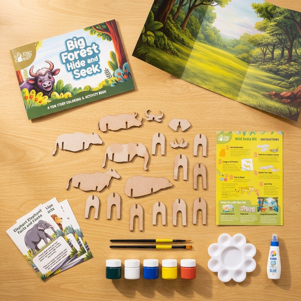 Wild India DIY Activity Kit for Kids - cj forest giants 3