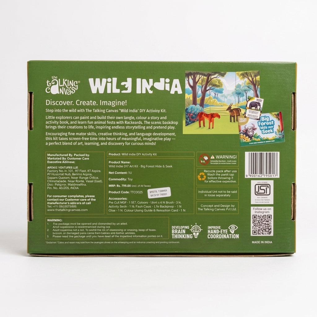 Wild India DIY Activity Kit for Kids - cj forest giants 6