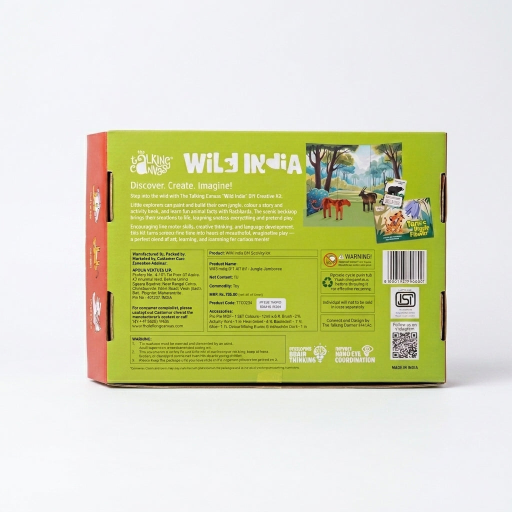 Wild India DIY Activity Kit for Kids - cj jungle jamboree 3
