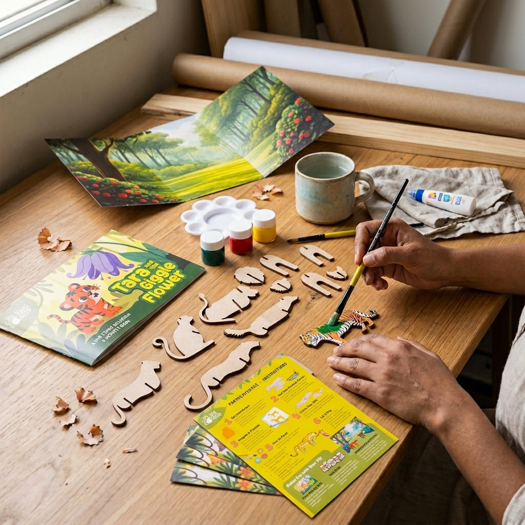 Wild India DIY Activity Kit for Kids - cj jungle jamboree 6