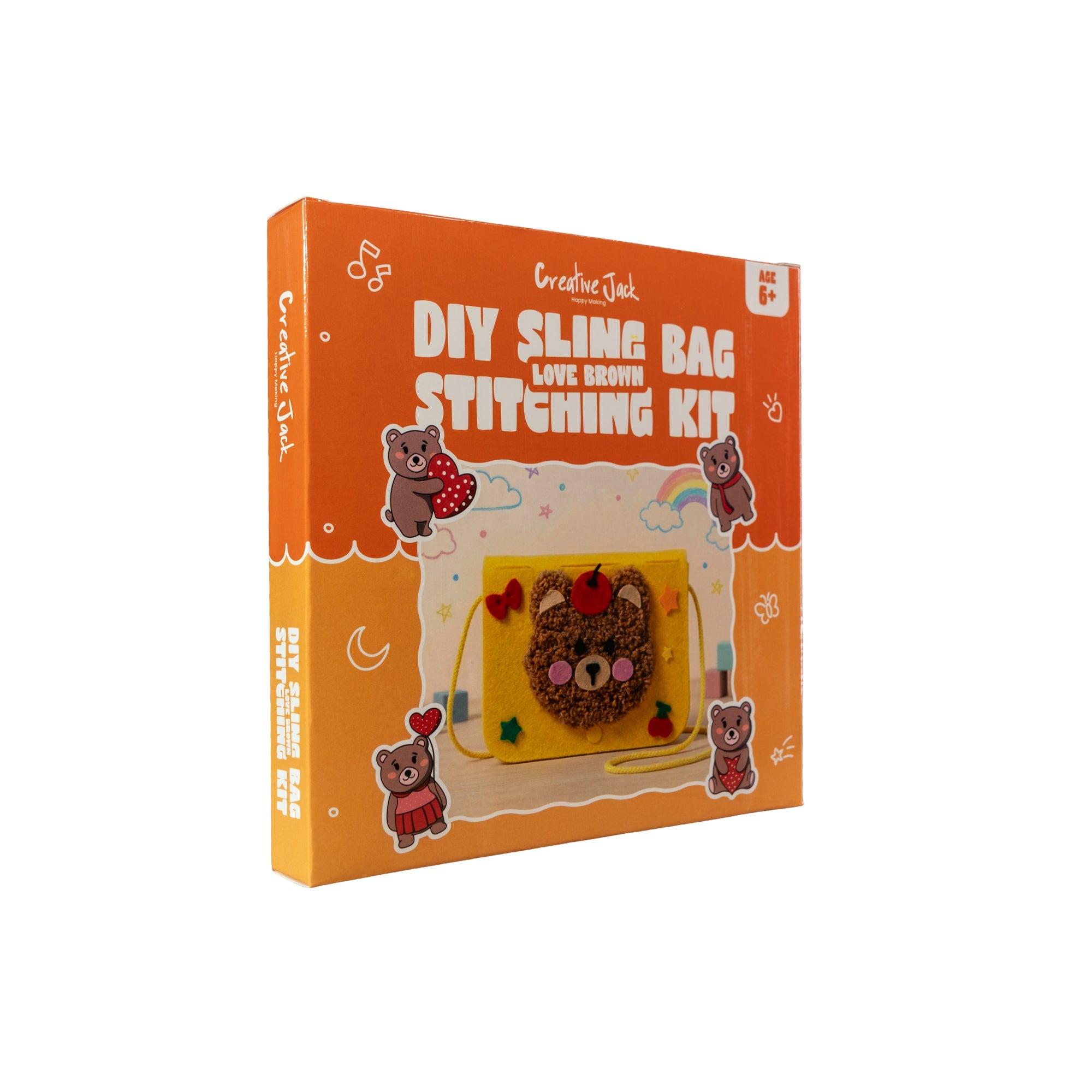 Sling Bag Stitching Kit for Kids - cj love brown stitching kit 3