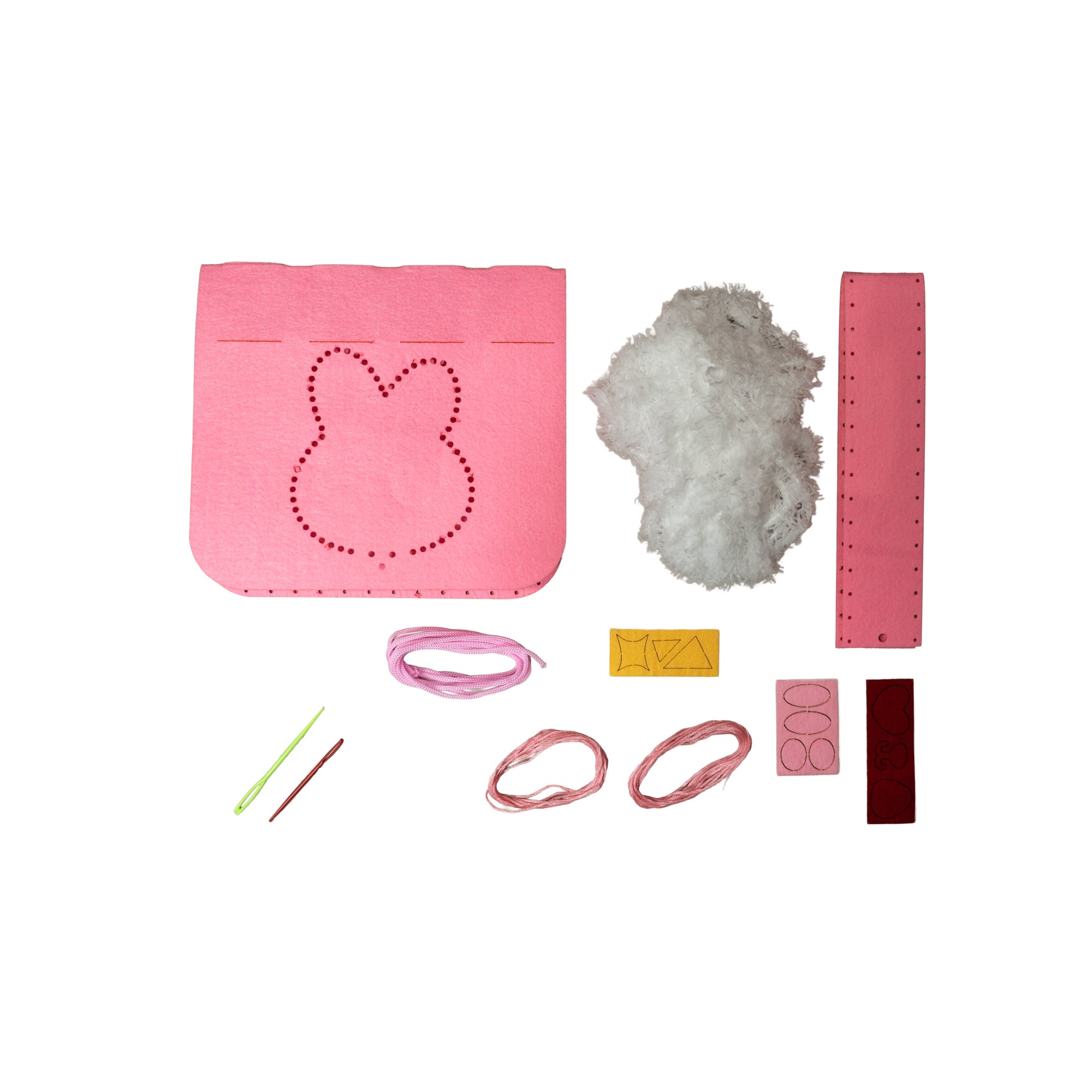 Sling Bag Stitching Kit for Kids - cj love pink stitching kit 5