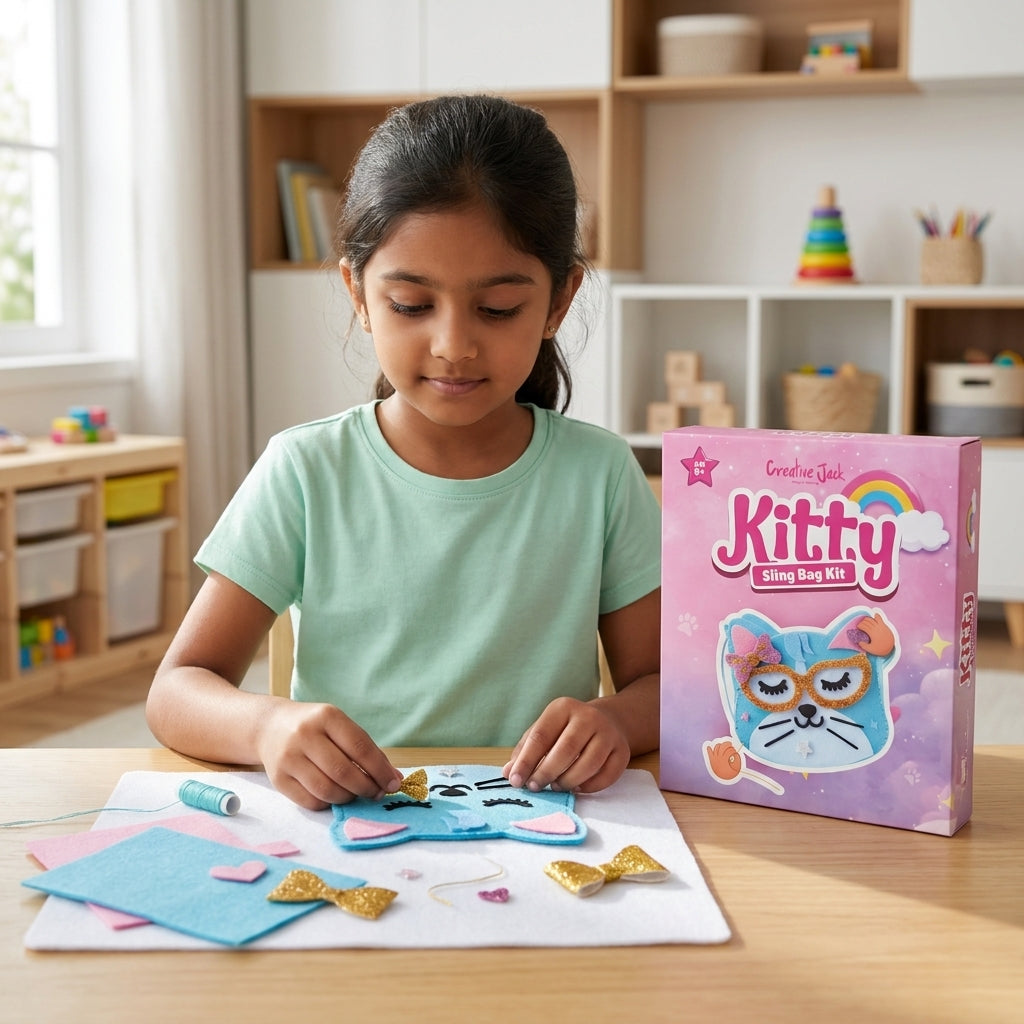 Sling Bag DIY Kit for Kids - cj sling bag kitty kit 3