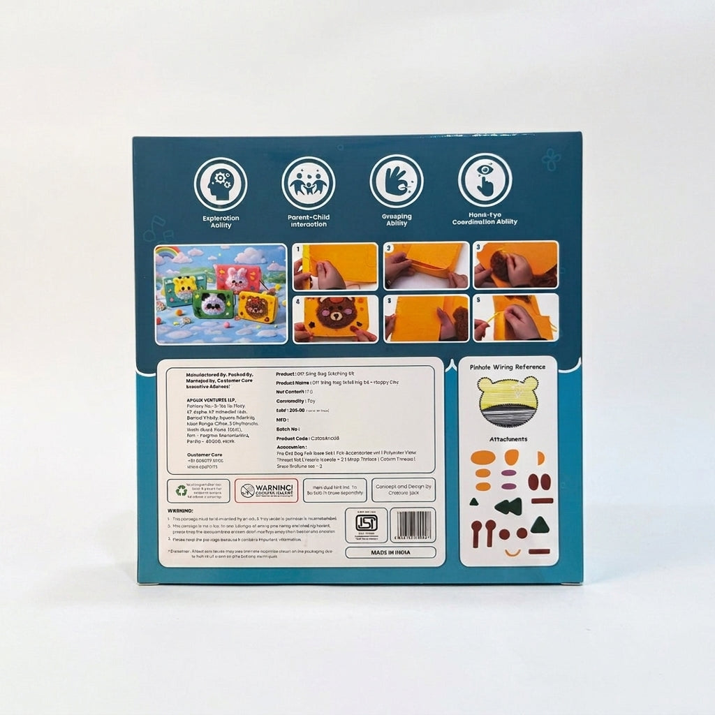 Sling Bag Stitching Kit for Kids - cj sling bag stitching kit happy day 5