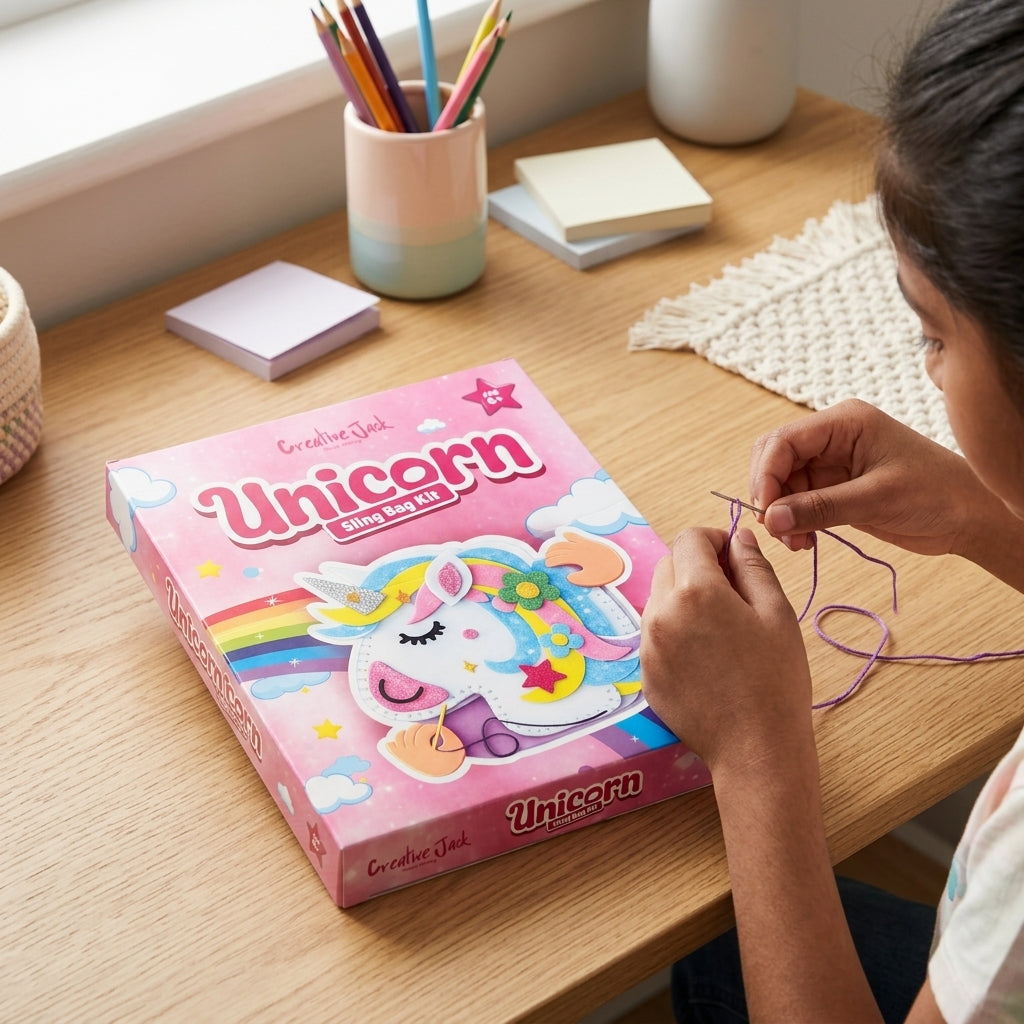 Sling Bag DIY Kit for Kids - cj sling bag unicorn kit 4